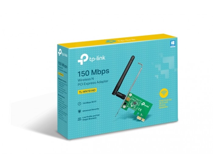 TP LINK PCI E X1 TO WIFI CARD (TL-WN781ND) 150 MBPS